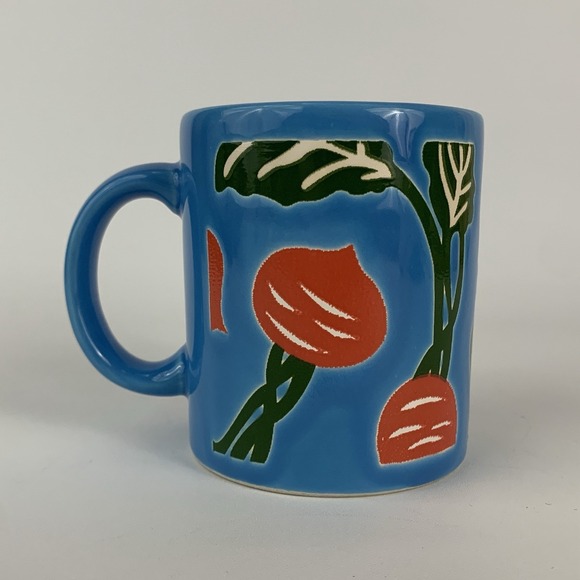Waechtersbach Beet Radish Vegetable Blue Mug Spain 3.75" - Picture 3 of 8